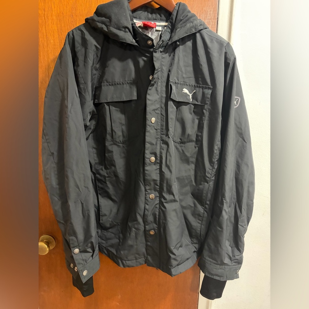 Mens PUMA Storm Cell Waterproof Mountain Jacket in black Size M